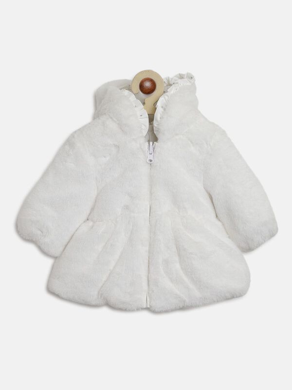 White Padded Jacket -Reversible image number 0